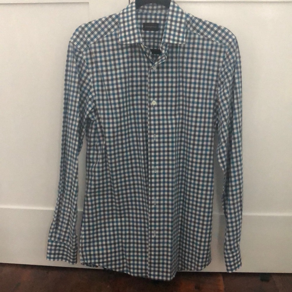 Ermenegildo Zegna long sleeve men’s small, button down shirt, perfect condition